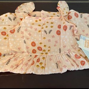 NWT Dot Dot Smile Flutter Sleeve Dress with Pockets Size 7